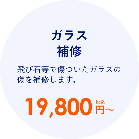 ガラス補修